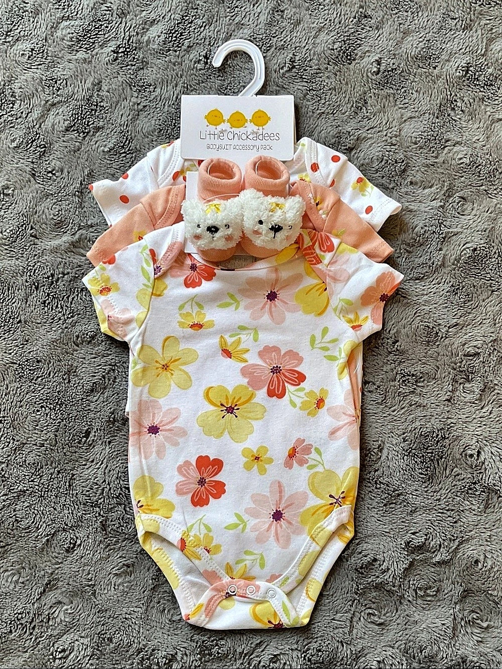 Little Chickadees Bodysuit Accessory Pack Baby 6M Set